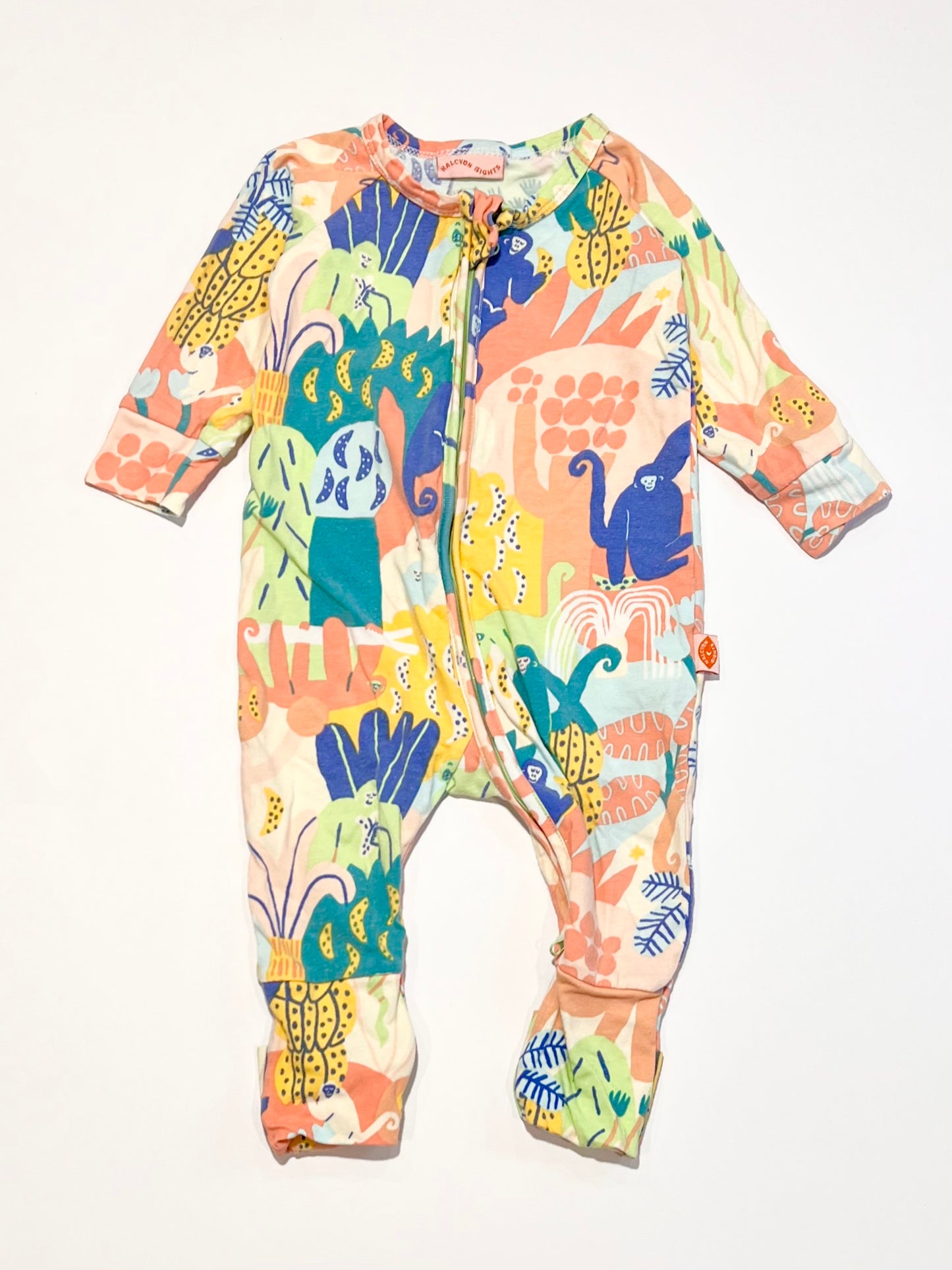 Jungle zip onesie - Size 000
