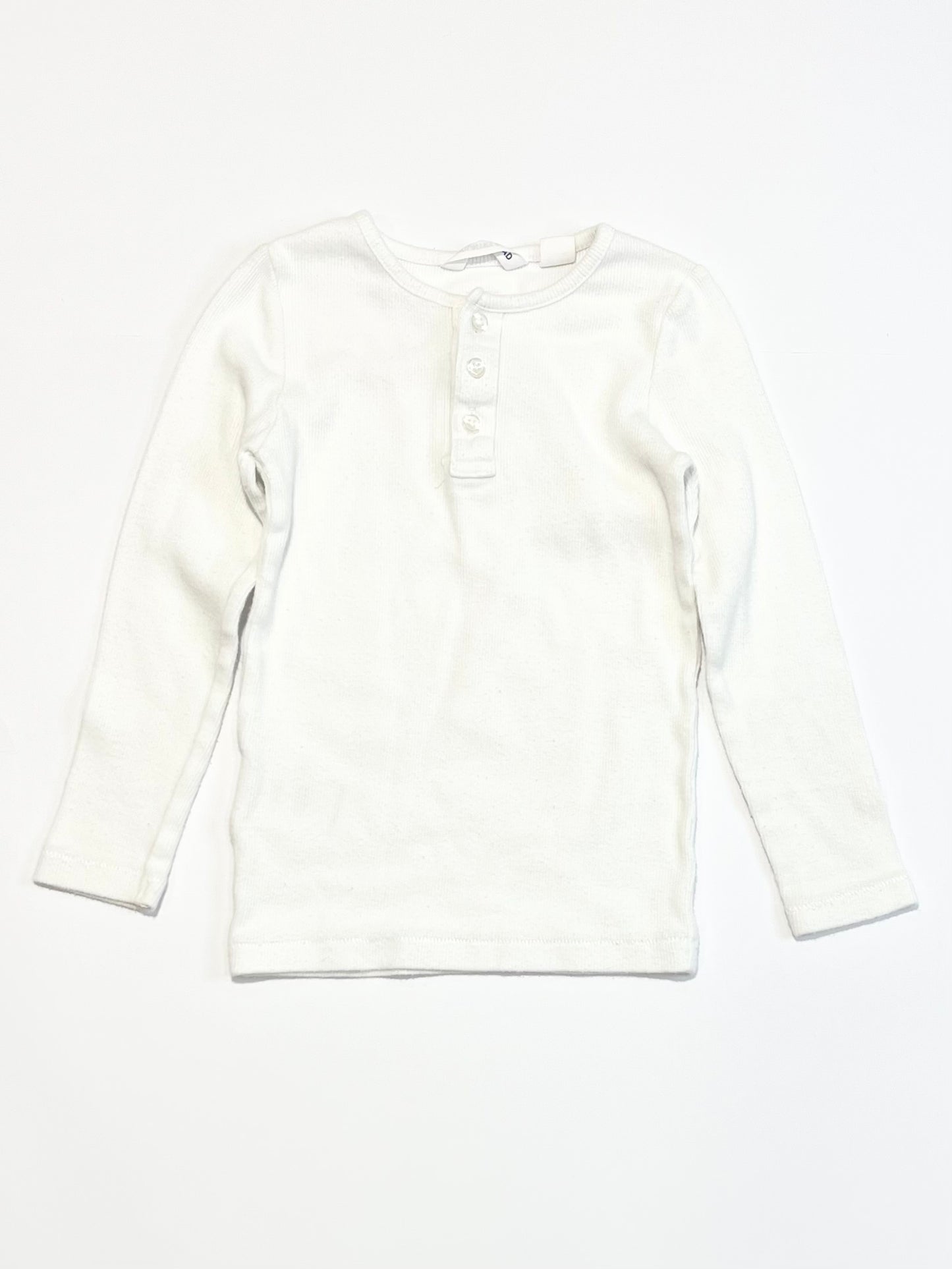 Ribbed henley top - Size 2