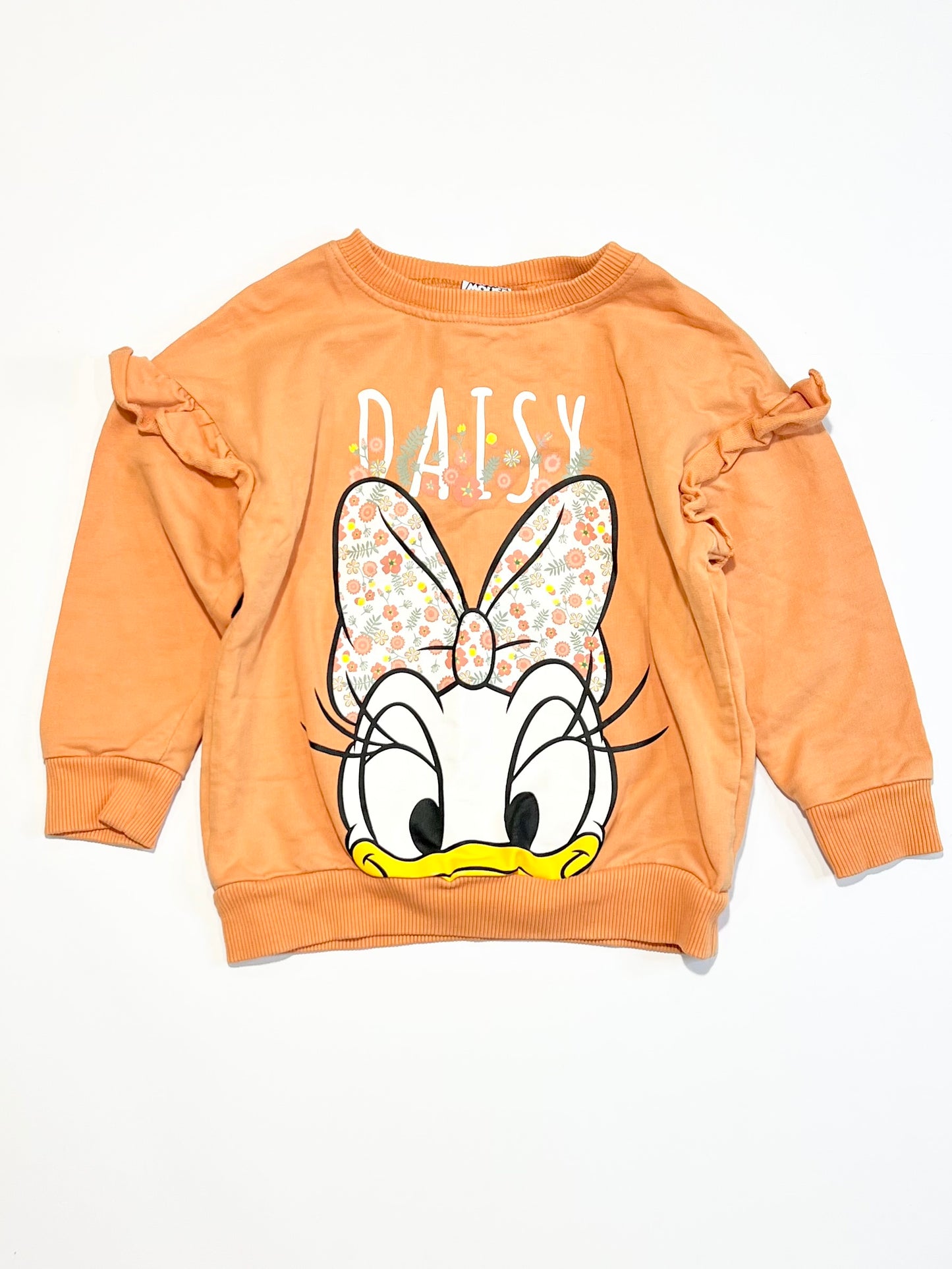Orange Daisy sweater - Size 2-3
