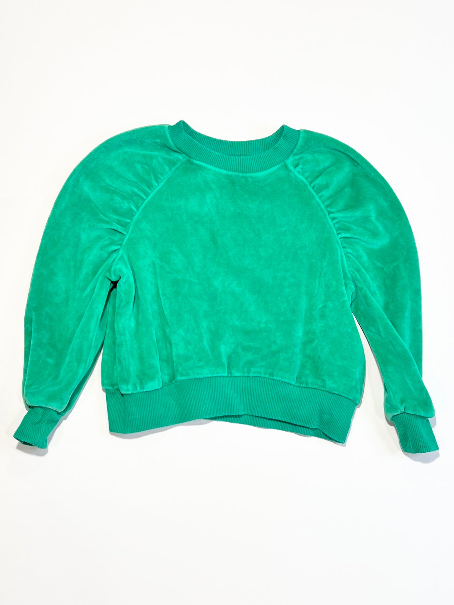 Green velour jumper - Size 2