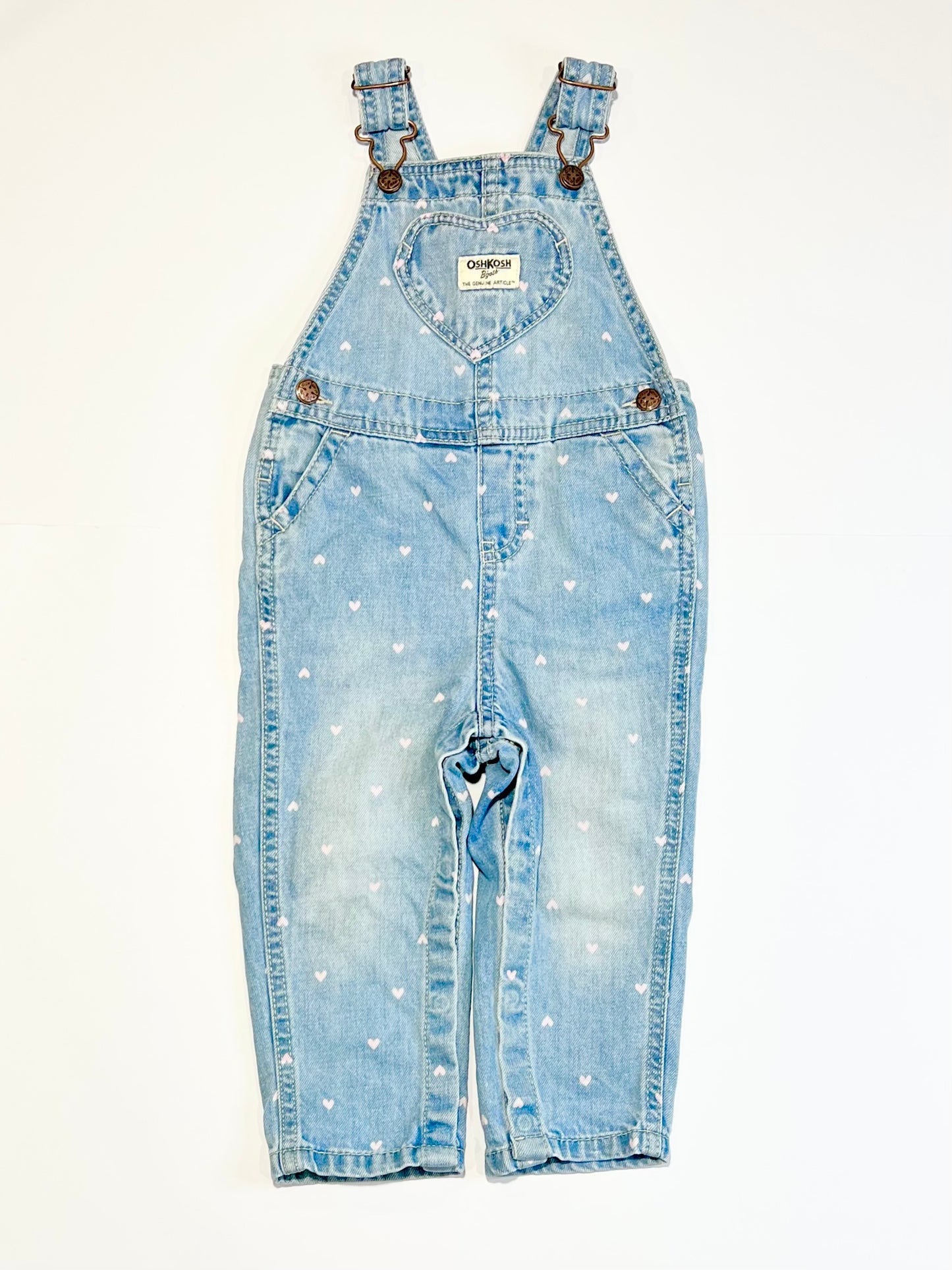 Denim heart overalls - Size 1