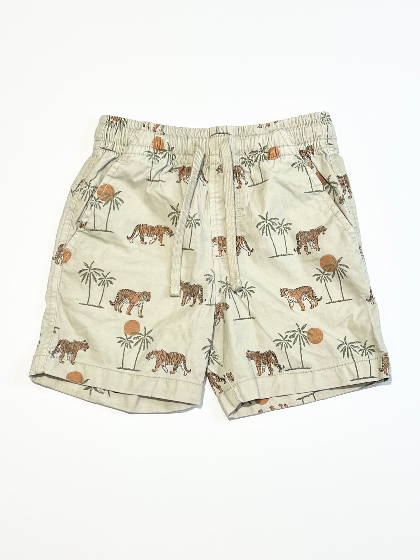 Tan tiger shorts - Size 4
