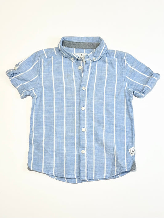 Striped woven shirt - Size 4