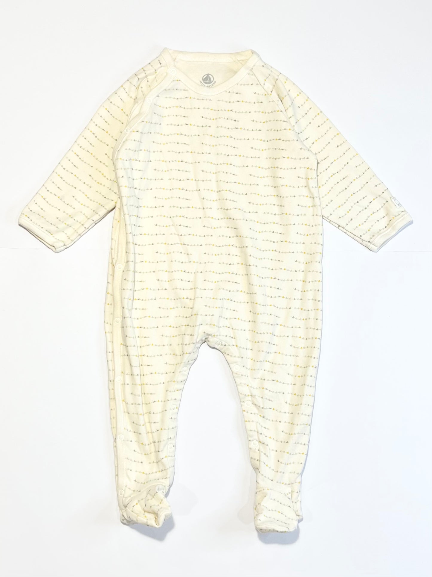 Ribbed cream onesie - Size 0