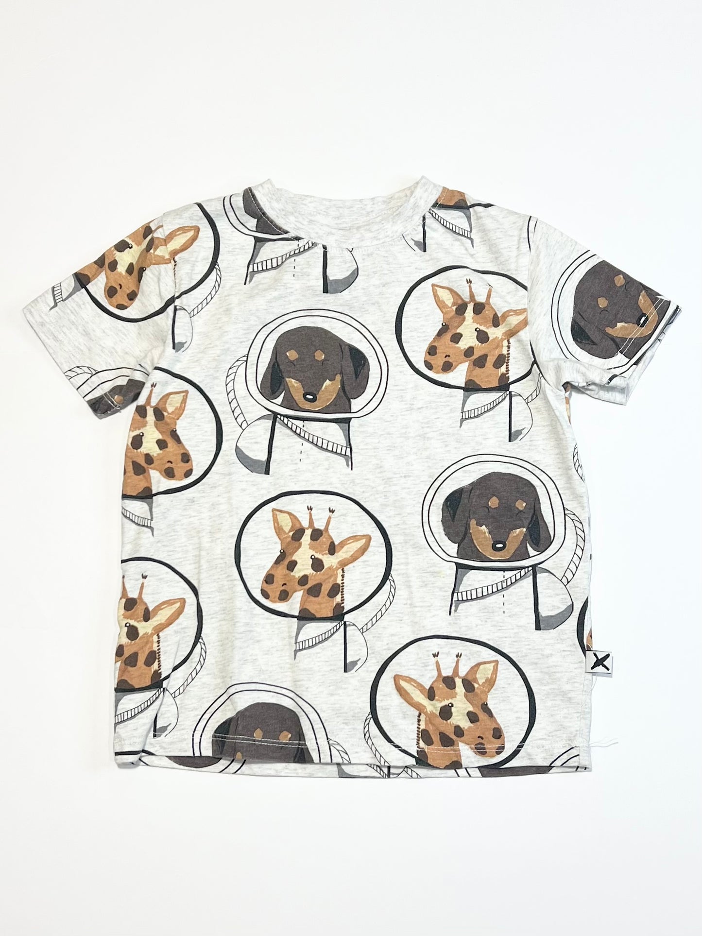 Space animals tee - Size 4