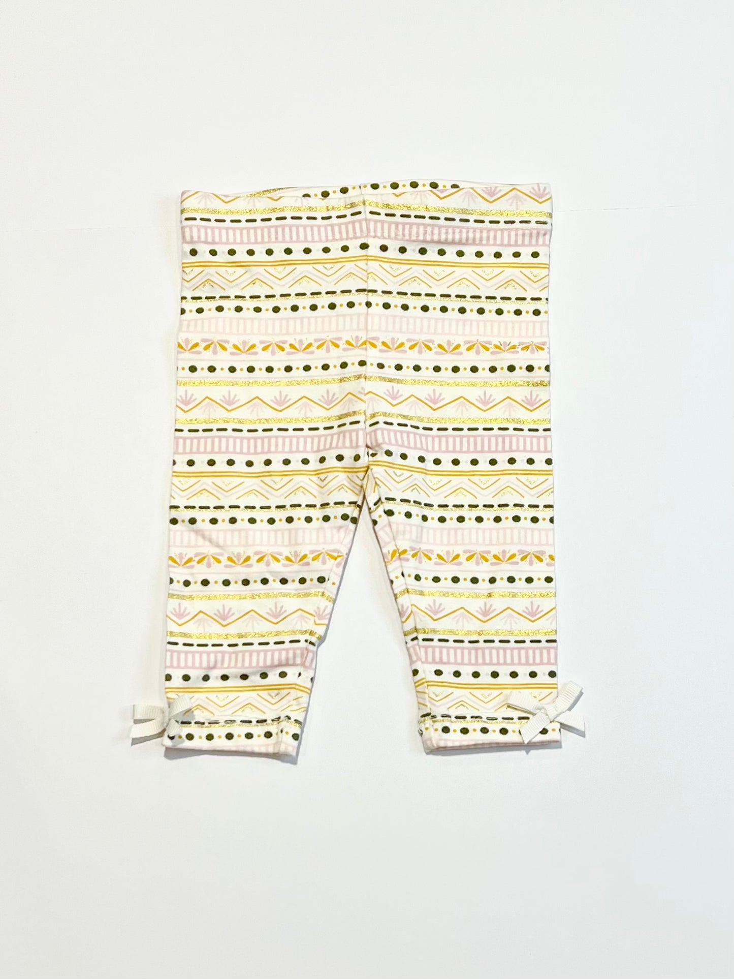 Patterned leggings - Size 6-9 months