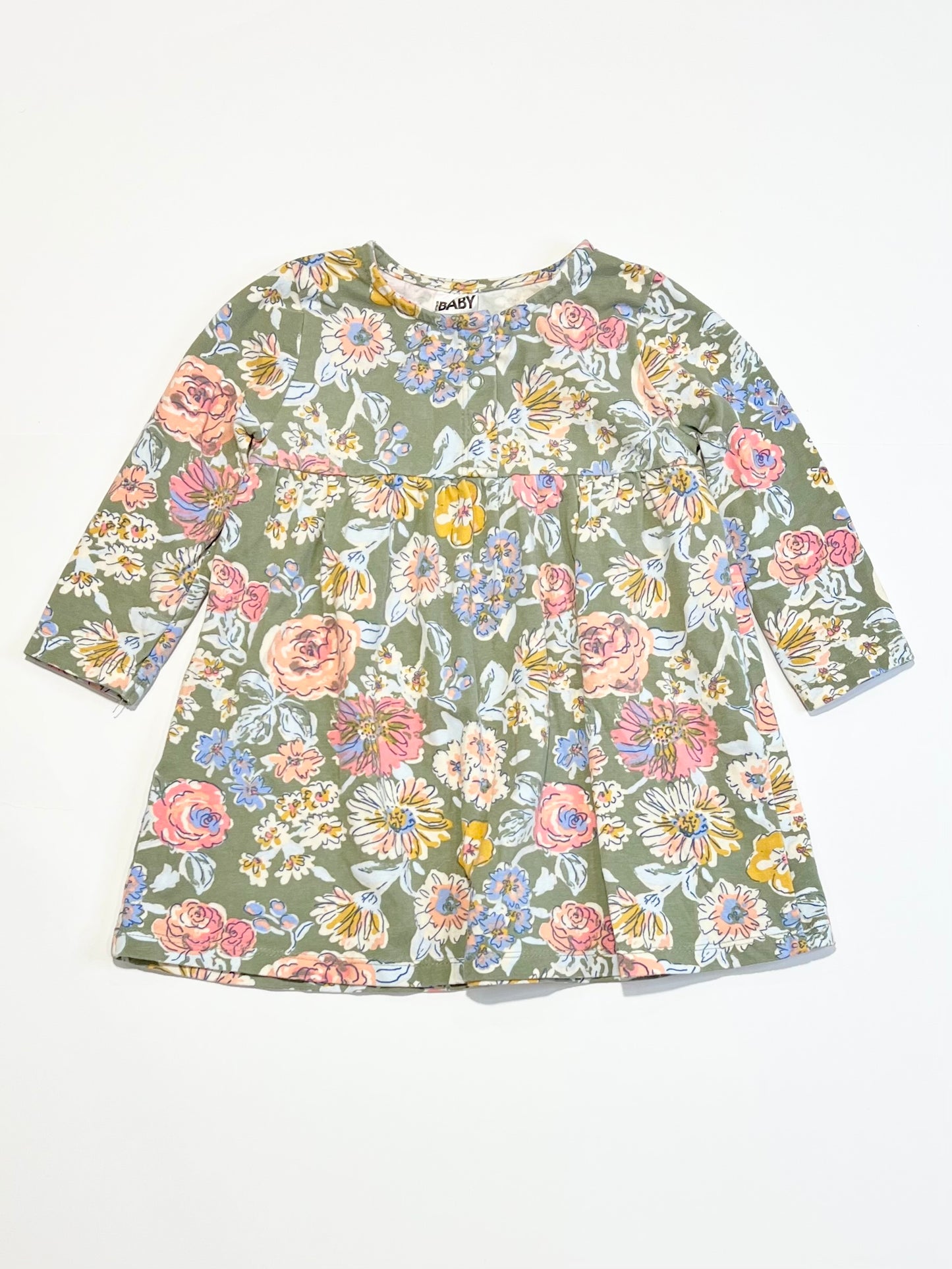 Floral jersey dress - Size 0