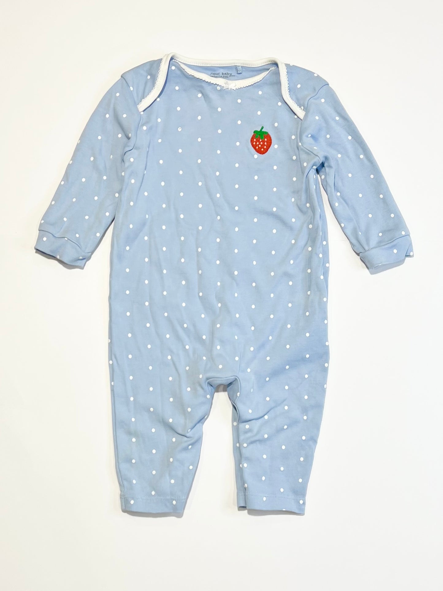 Spotty strawberry onesie - Size 6-9 months