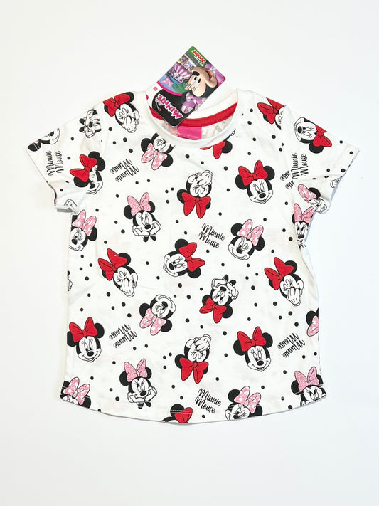 Minnie glitter tee brand new - Size 4