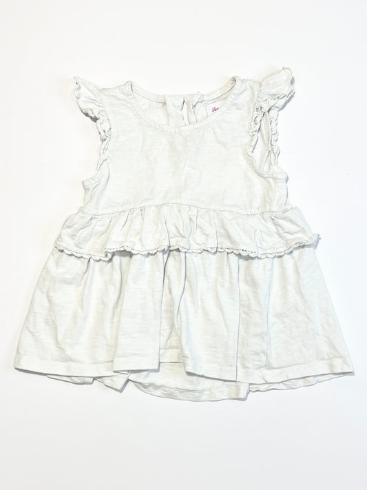 Ruffle jersey tank - Size 4