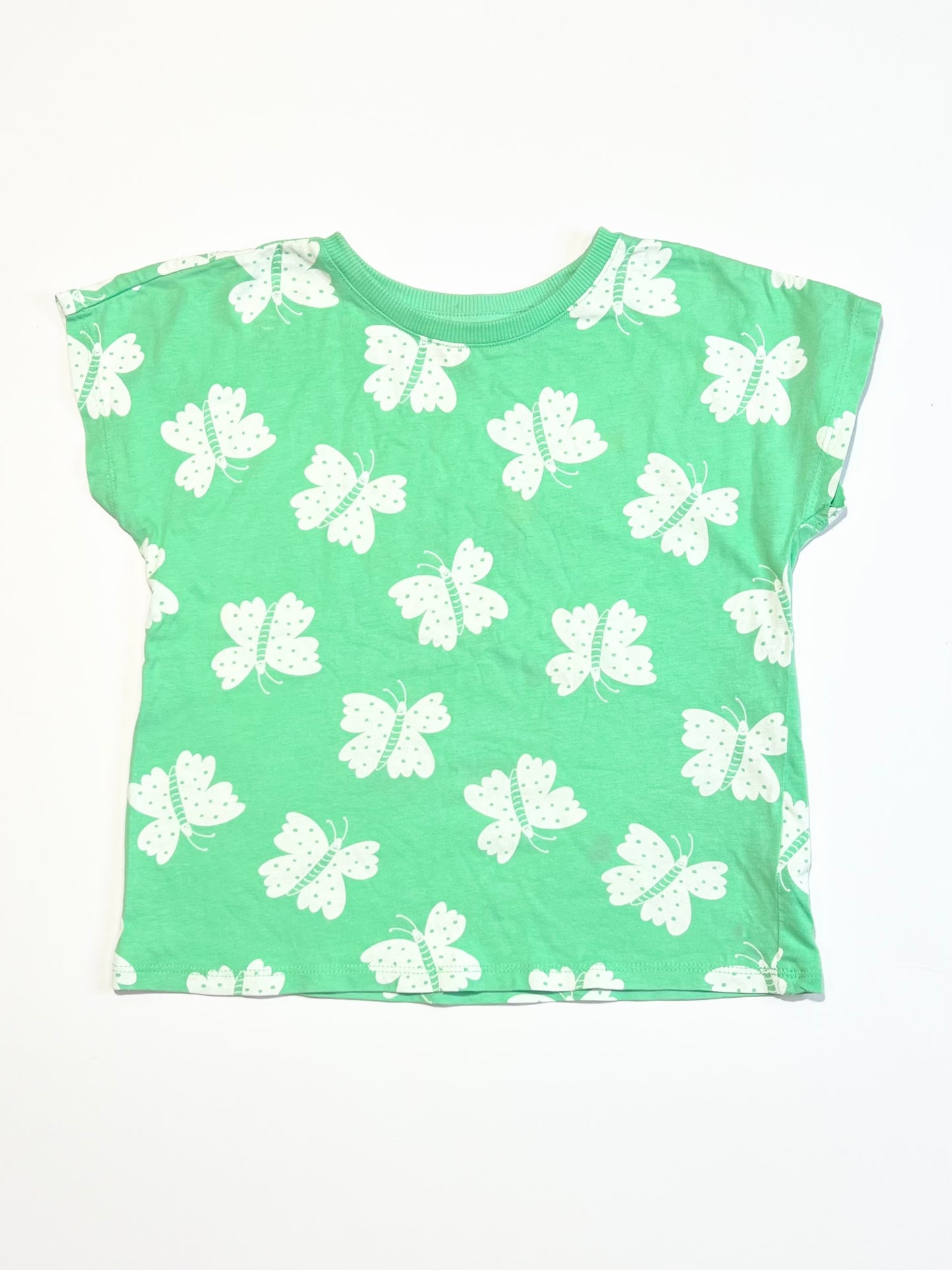 Green butterfly tee - Size 4