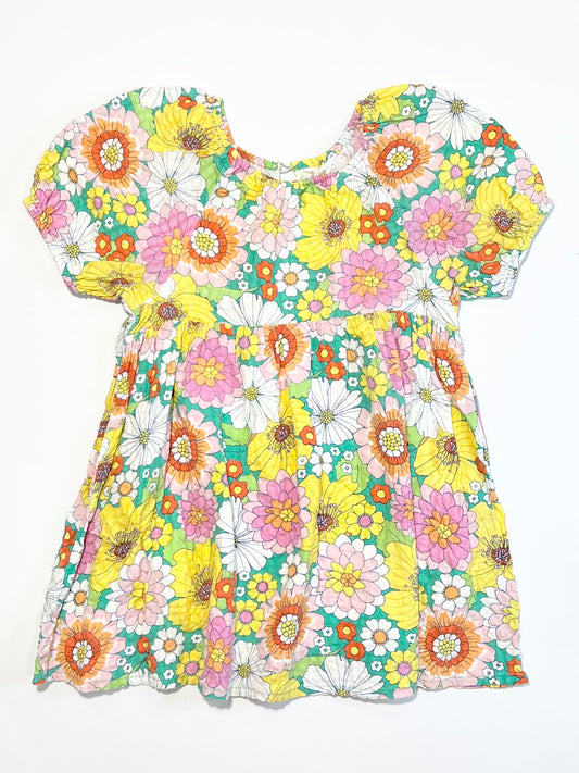 Floral cotton dress - Size 4