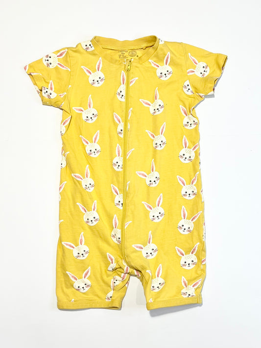 Bunny zip romper - Size 2