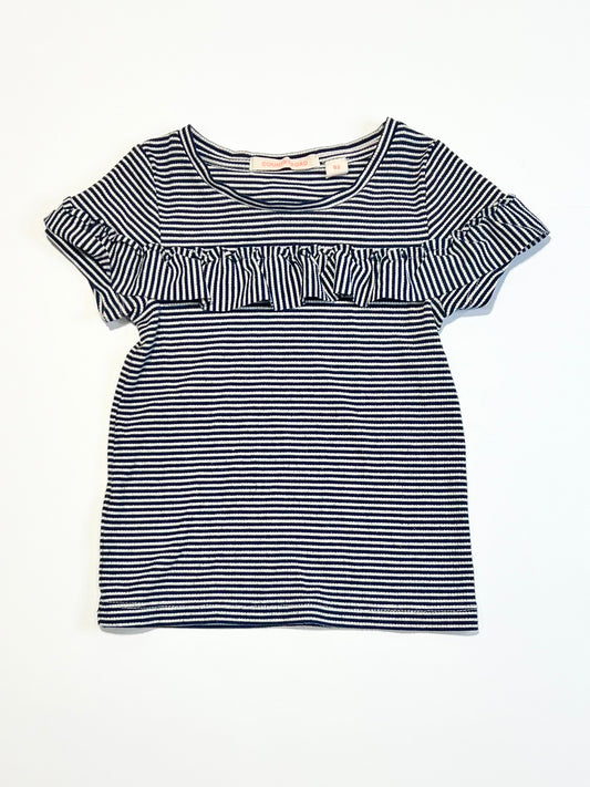 Striped ribbed tee - Size 2