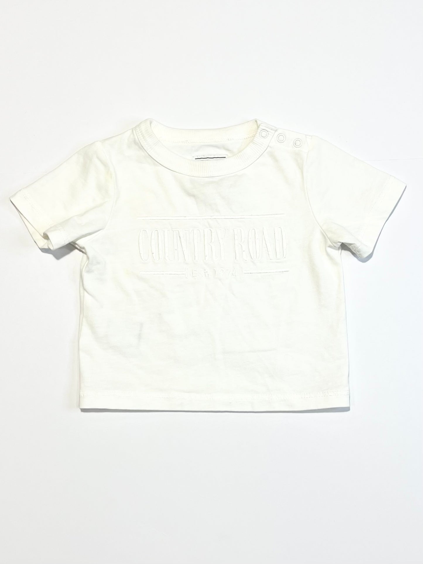 White heritage tee - Size 000