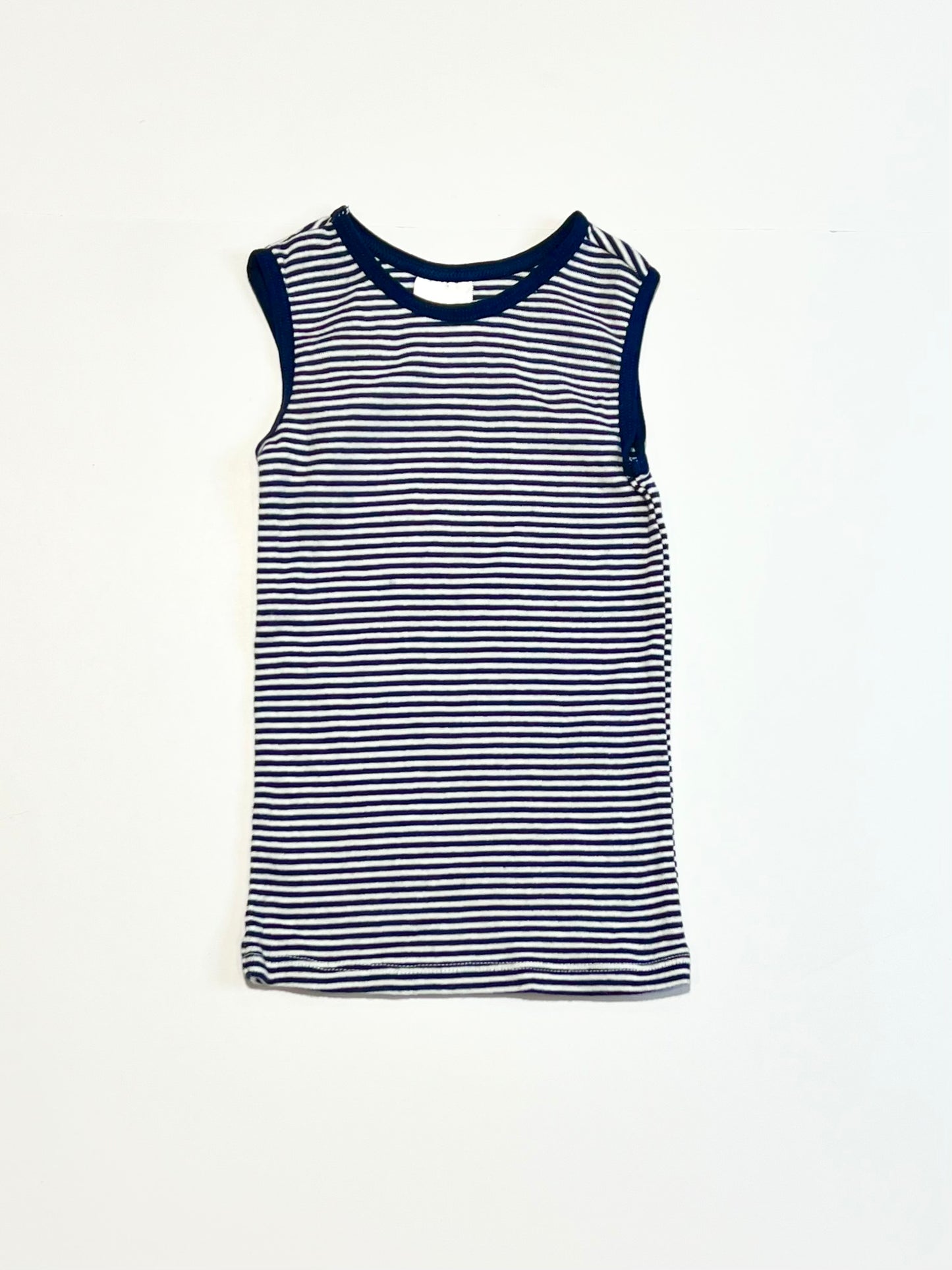 Navy striped singlet - Size 000
