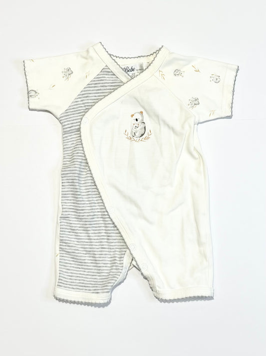 Cross-over koala romper - Size 000