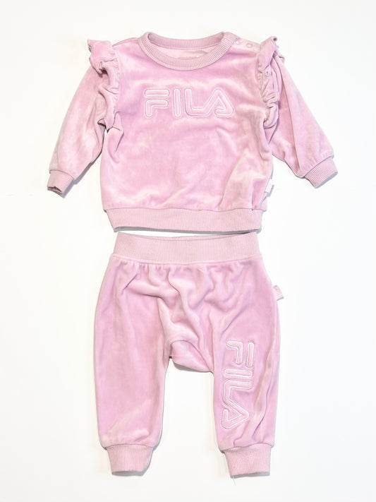 Pink velour set - Size 00