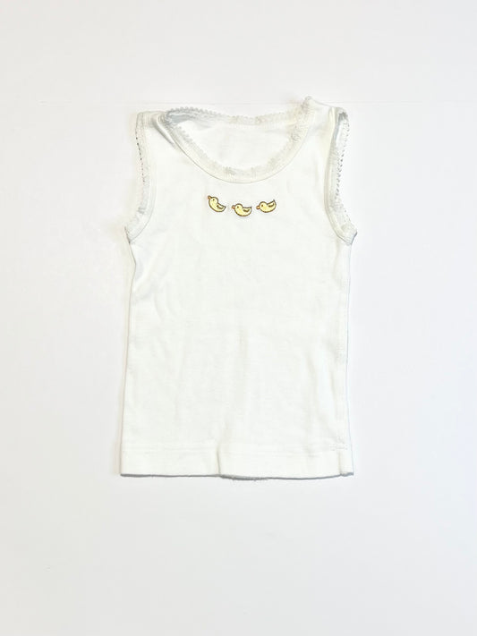 Yellow ducks singlet - Size 000