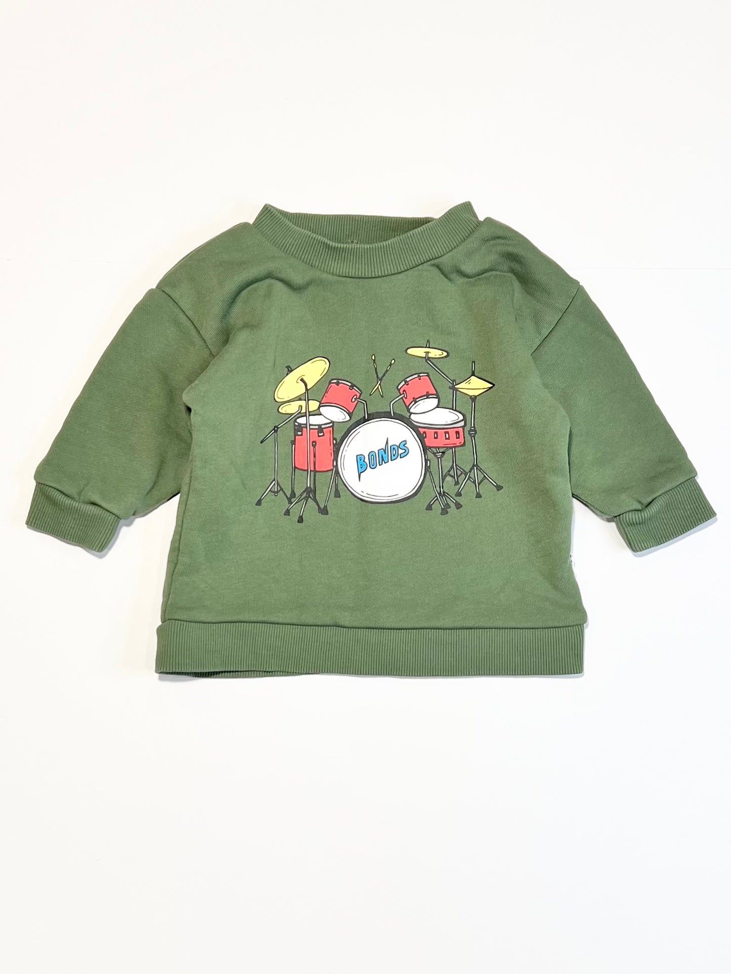 Green drum kit sweater - Size 000