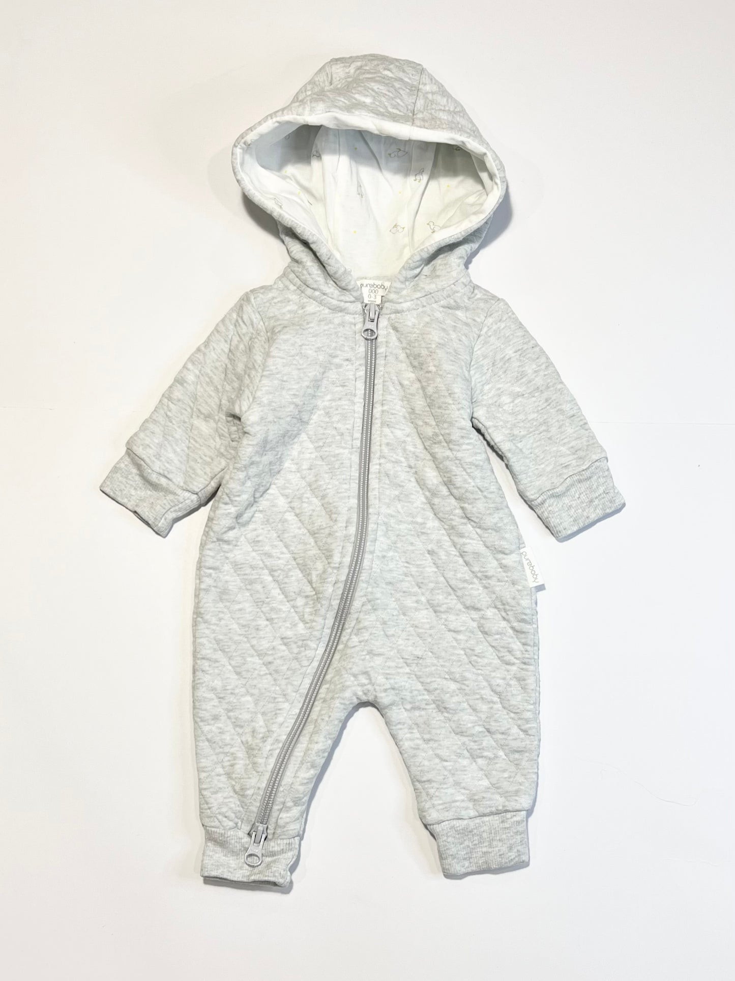 Grey quilted coverall - Size 000