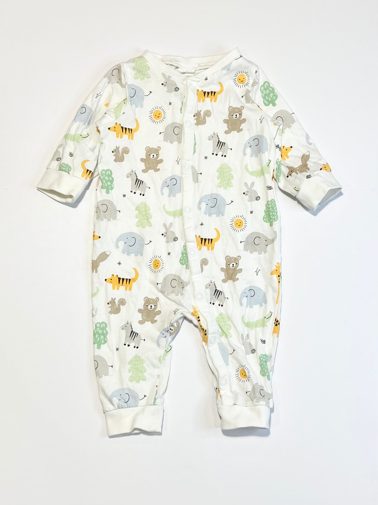 Animals onesie - Size 2-4 months
