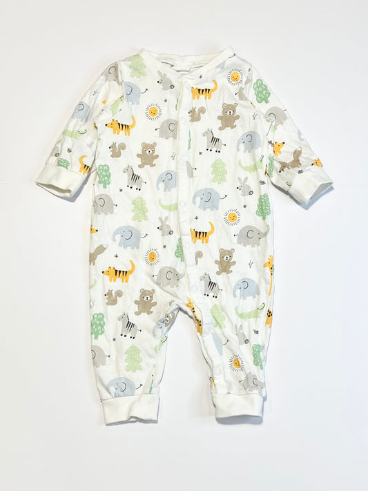 Animals onesie - Size 2-4 months