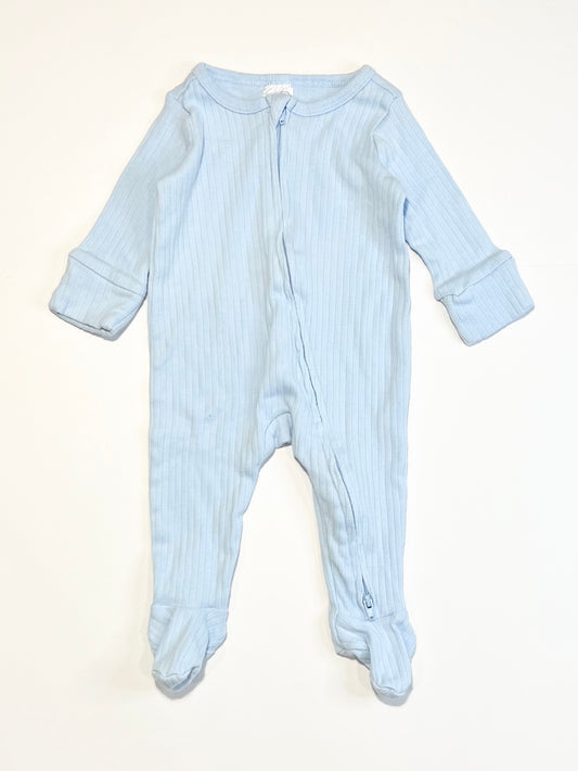 Ribbed zip onesie - Size 000