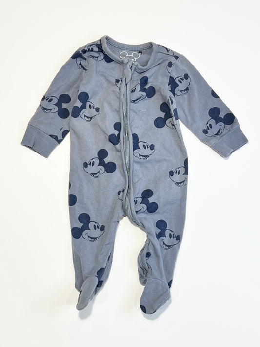 Mickey zip onesie - Size 000