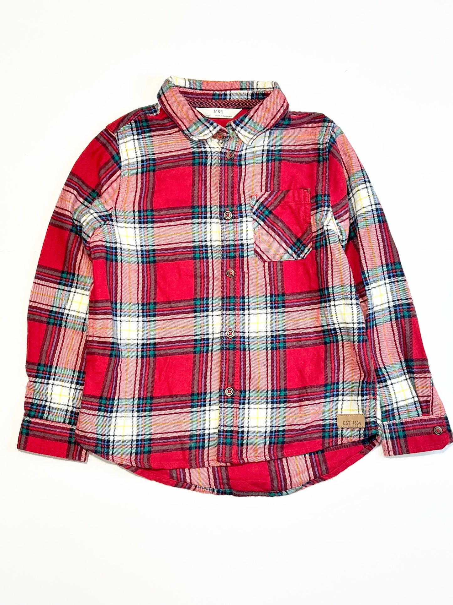 Checkered woven shirt - Size 5-6