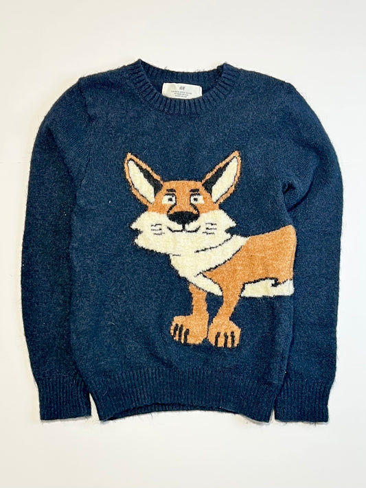 Navy knit jumper - Size 4-6
