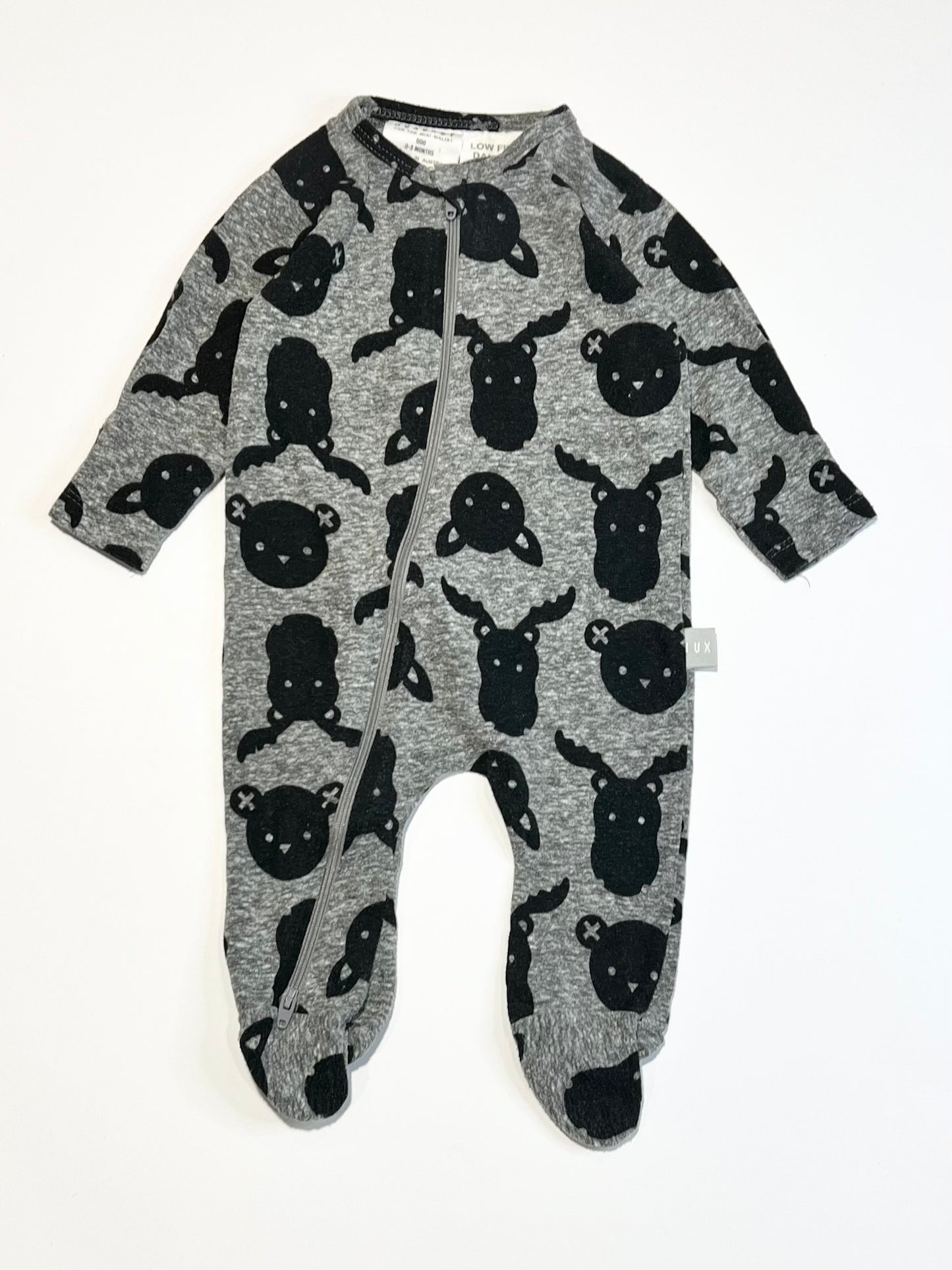 Animals zip onesie - Size 000