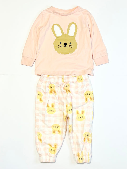 Pink bunny pyjamas - Size 1