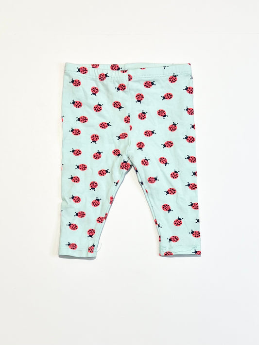 Ladybug leggings - Size 000