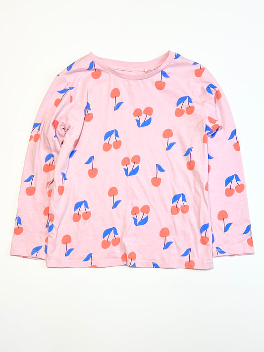 Pink cherries top - Size 5