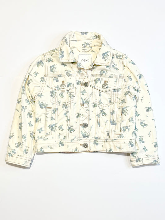 Floral denim jacket - Size 5