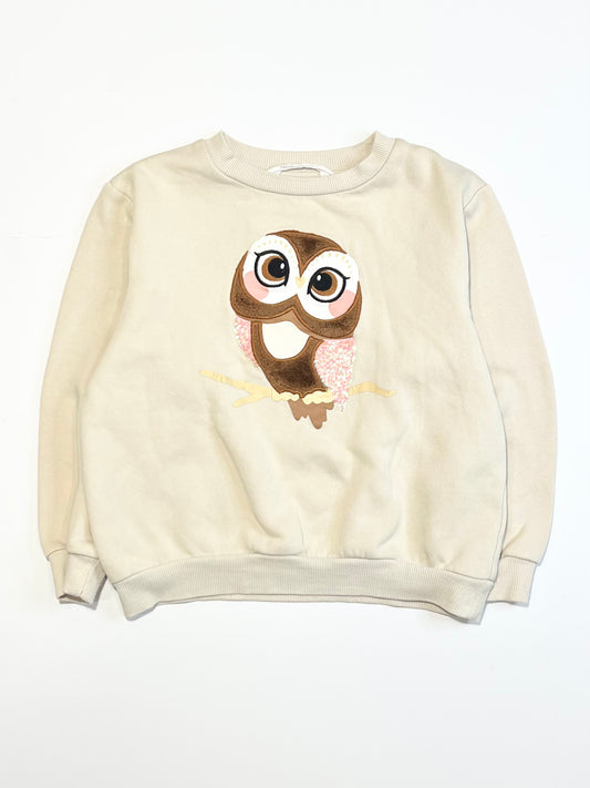 Sequined owl sweater - Size 4-6