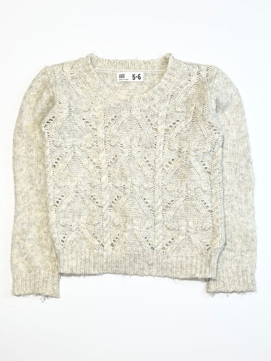 Grey knit jumper - Size 5-6