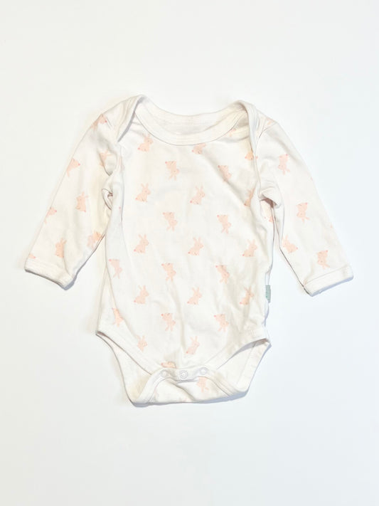 Pink bunny bodysuit - Size 000