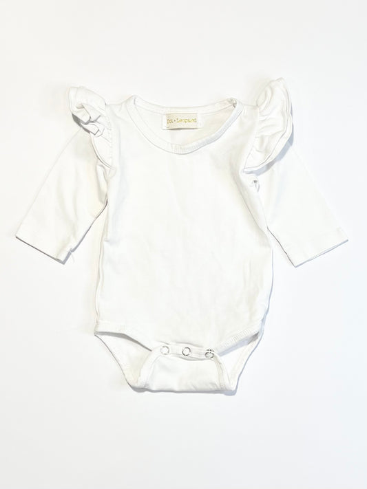 White flutter bodysuit - Size 000