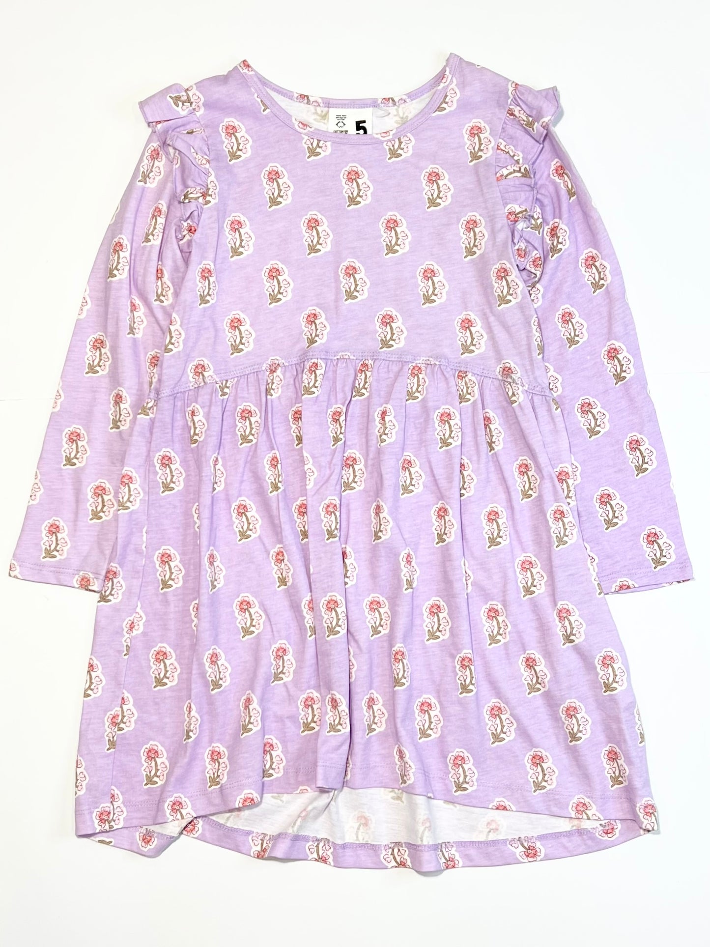 Floral jersey dress - Size 5