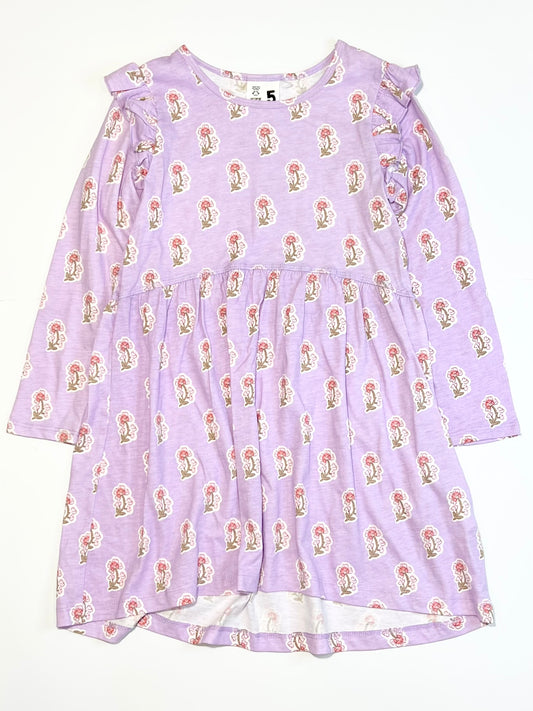 Floral jersey dress - Size 5