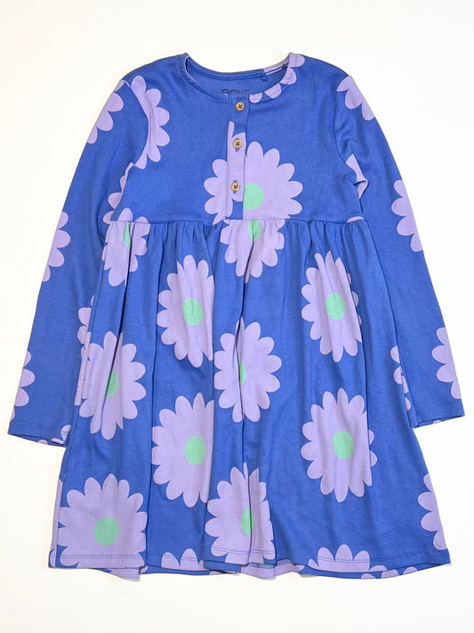 Ribbed floral dress - Size 5-6