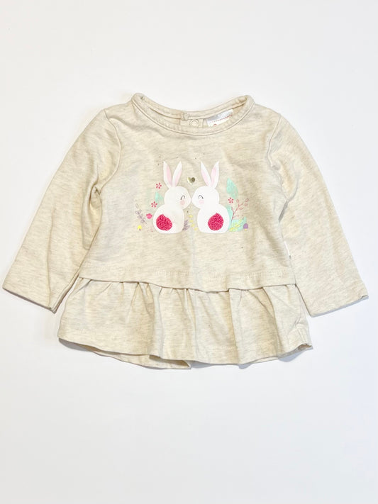 Bunny peplum top - Size 000