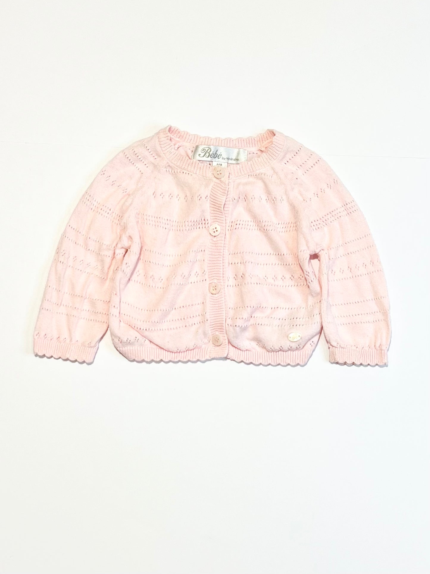 Pink cropped cardigan - Size 000