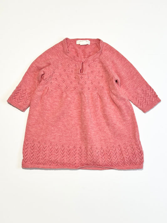 Pink knit dress - Size 000