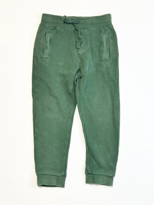 Green waffle trackies - Size 4