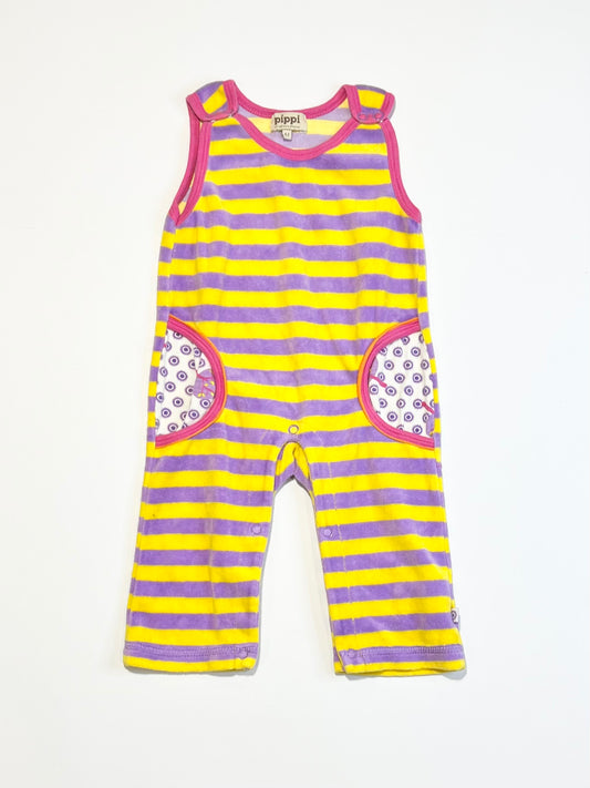 Striped velour overalls - Size 000