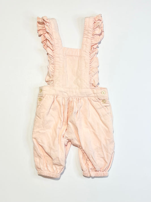 Pink corduroy overalls - Size 000