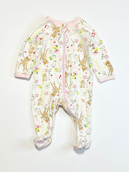 Bambi zip onesie - Size 000